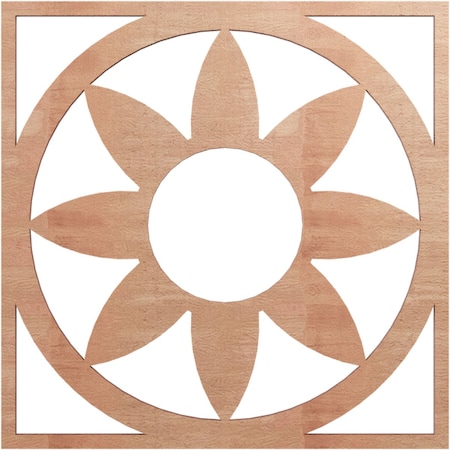 Ekena Millwork Blume Wood Fretwork Pierced Ceiling Medallion, Cherry, 16"OD x 5 1/2"ID x 3/8"T CMWP16X16X0375BLCH